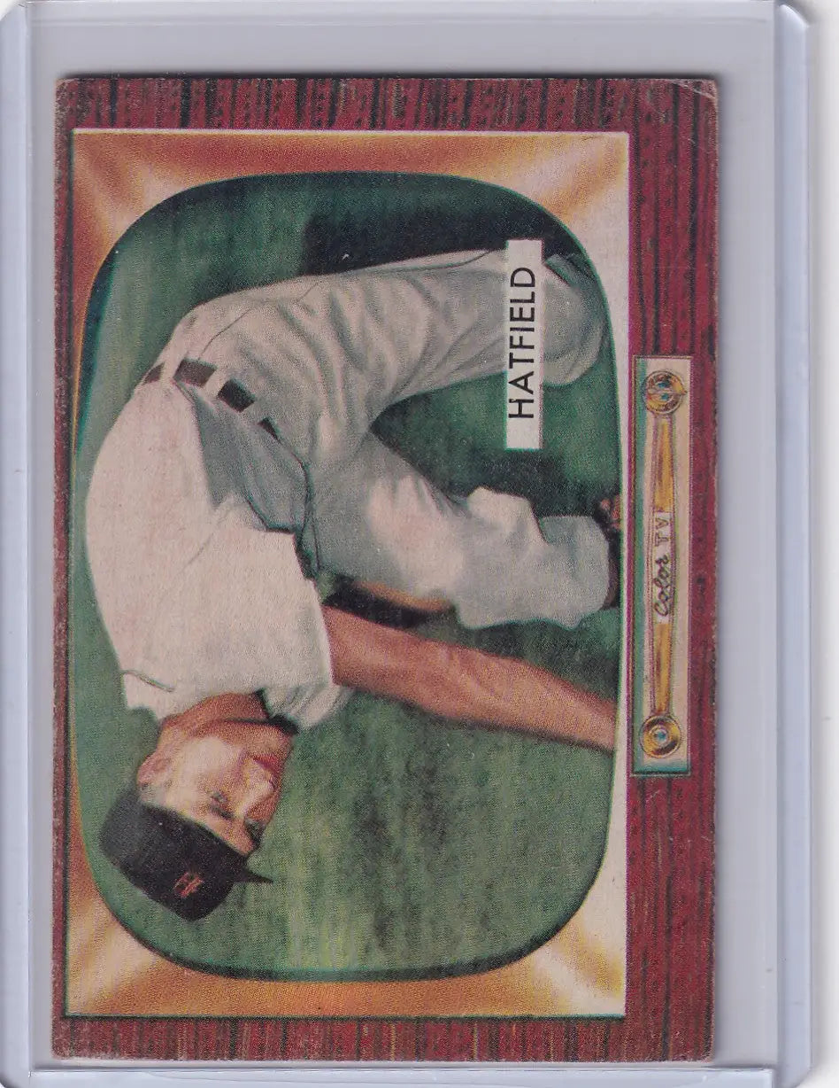 1955 Bowman Baseball #187 Fred Hatfield - Detroit Tigers - Baseball Card Single