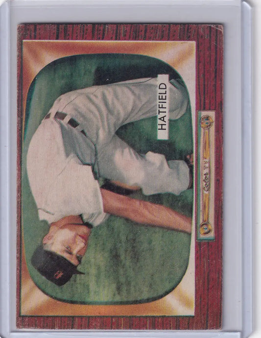 1955 Bowman Baseball #187 Fred Hatfield - Detroit Tigers - Baseball Card Single