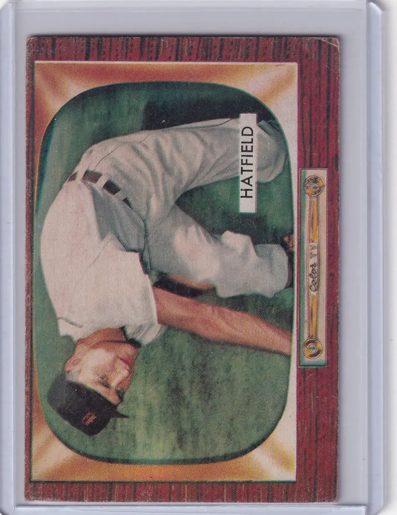 1955 Bowman Baseball #187 Fred Hatfield - Detroit Tigers - Baseball Card Single