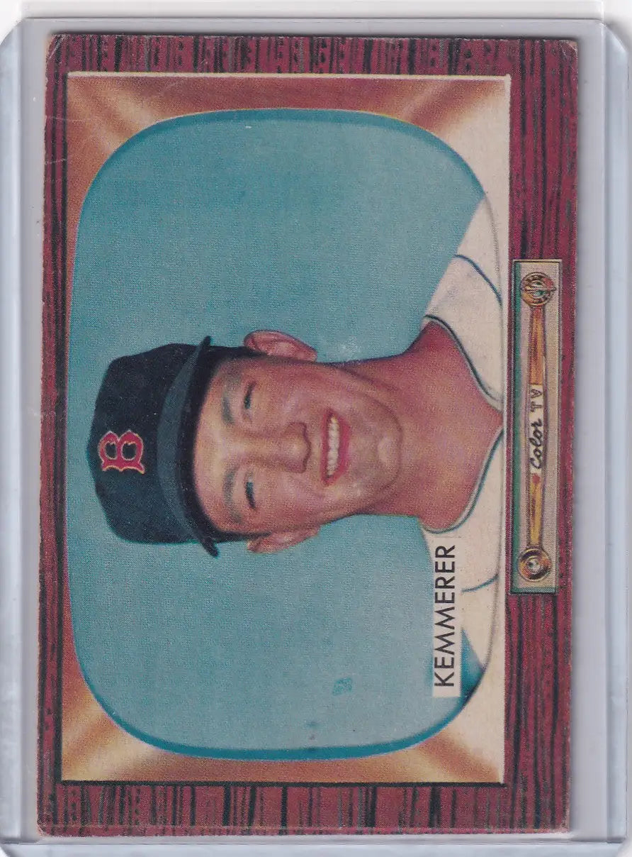 1955 Bowman Baseball #222 Russ Kemmerer - Boston Red Sox RC - Baseball Card Single