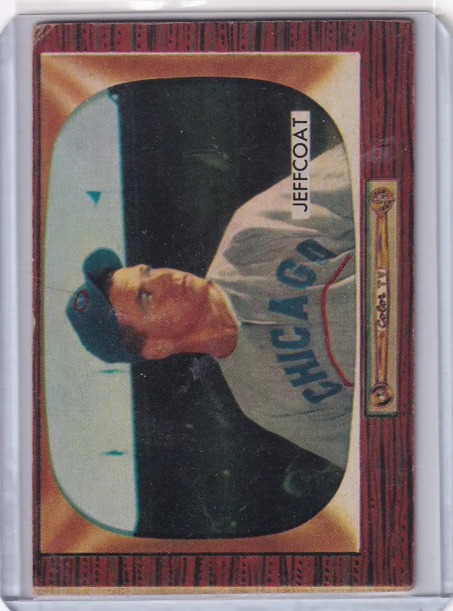 1955 Bowman Baseball #223 Hal Jeffcoat - Chicago Cubs - Baseball Card Single