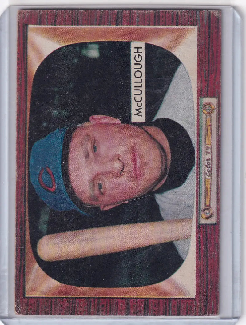 1955 Bowman Baseball #280 Clyde McCullough - Chicago Cubs - Baseball Card Single