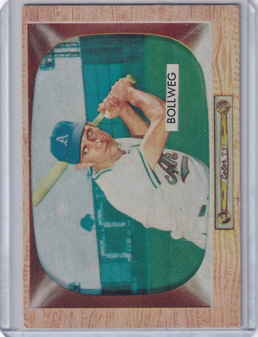 1955 Bowman Baseball #54 Don Bollweg - Kansas City Athletics - Baseball Card Single
