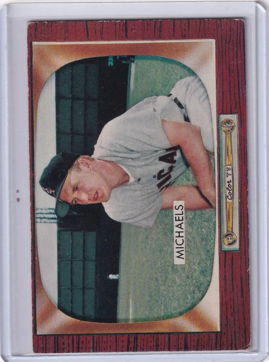 Vintage Chicago White Sox Bowman Baseball card featuring Cass Michaels from 1955