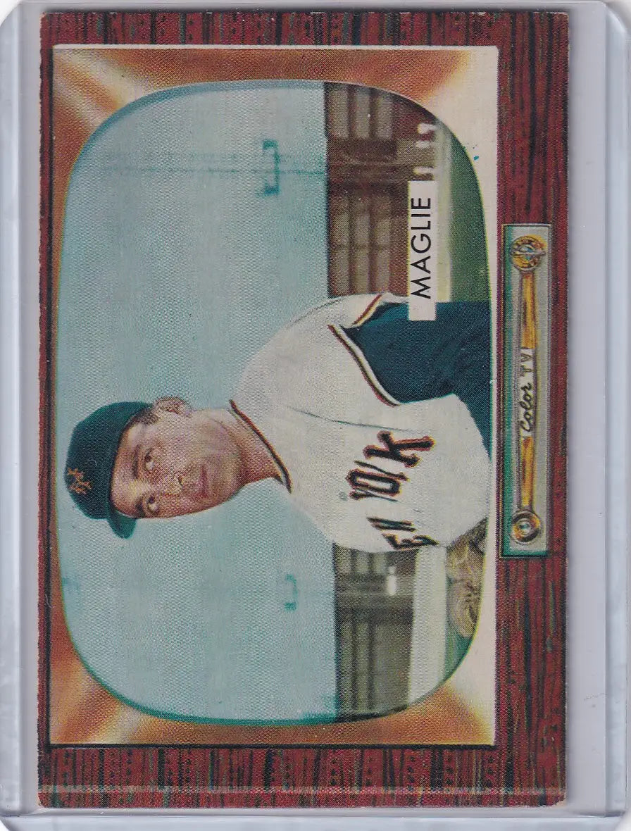 1955 Bowman Baseball #95 Sal Maglie - New York Giants - Baseball Card Single