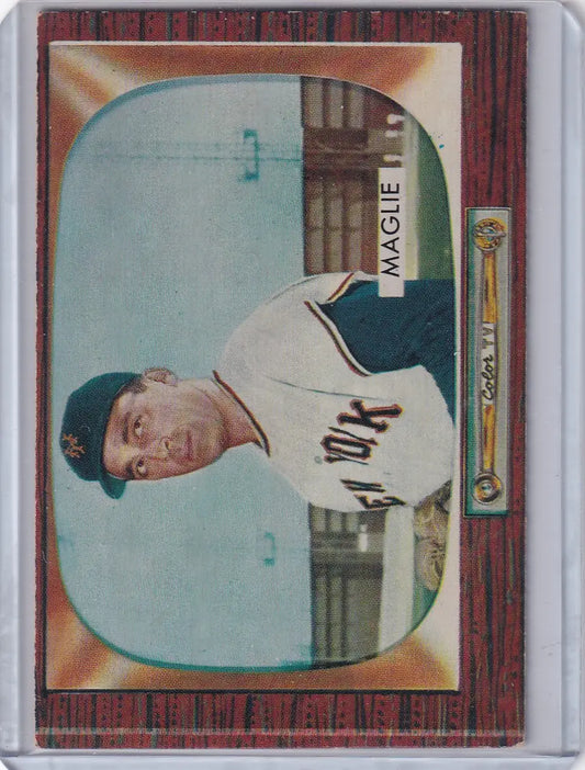 1955 Bowman Baseball #95 Sal Maglie - New York Giants - Baseball Card Single