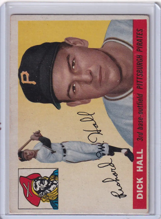 1955 Topps #126 Dick Hall - Pittsburgh Pirates - Baseball Card Single