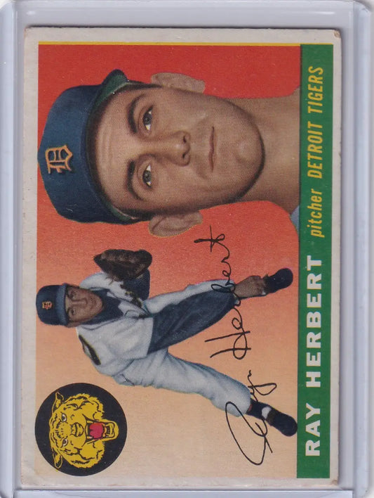 1955 Topps #138 Ray Herbert - Detroit Tigers - Baseball Card Single