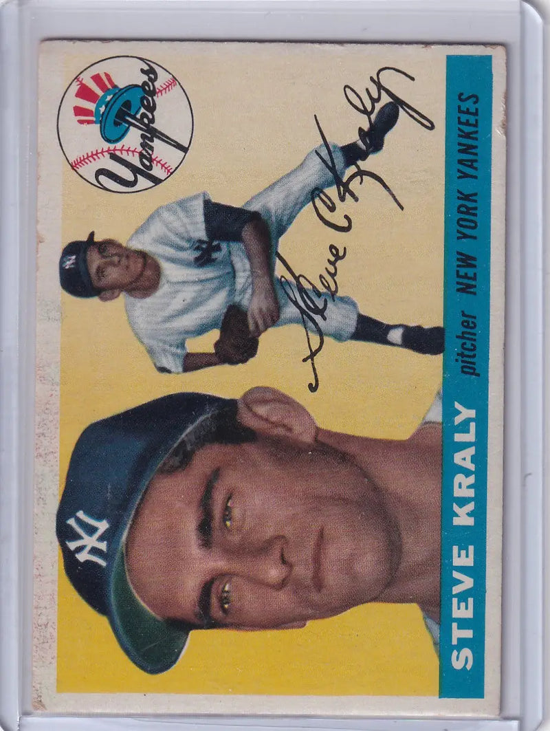 1955 Topps #139 Steve Kraly - New York Yankees