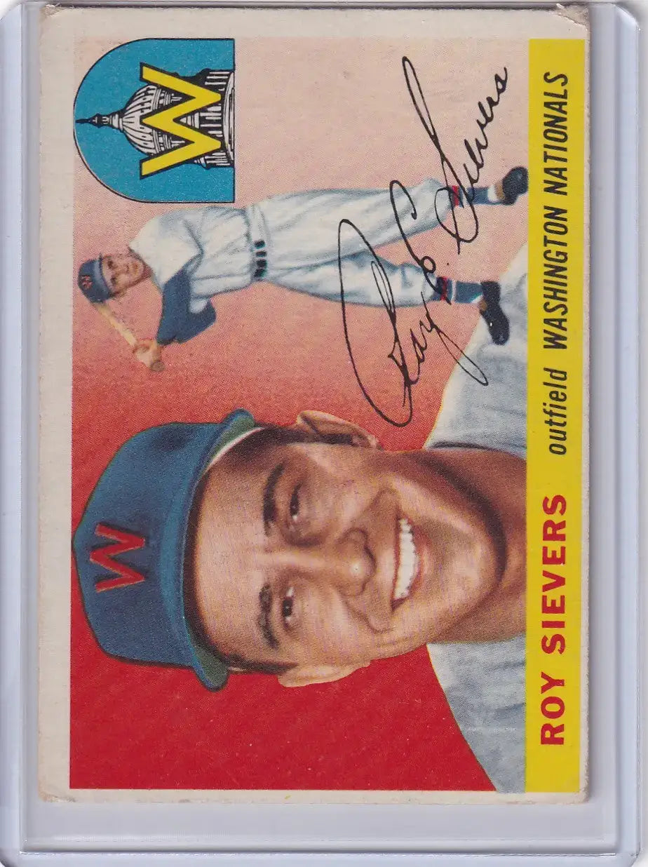 1955 Topps #16 Roy Sievers - Washington Senators