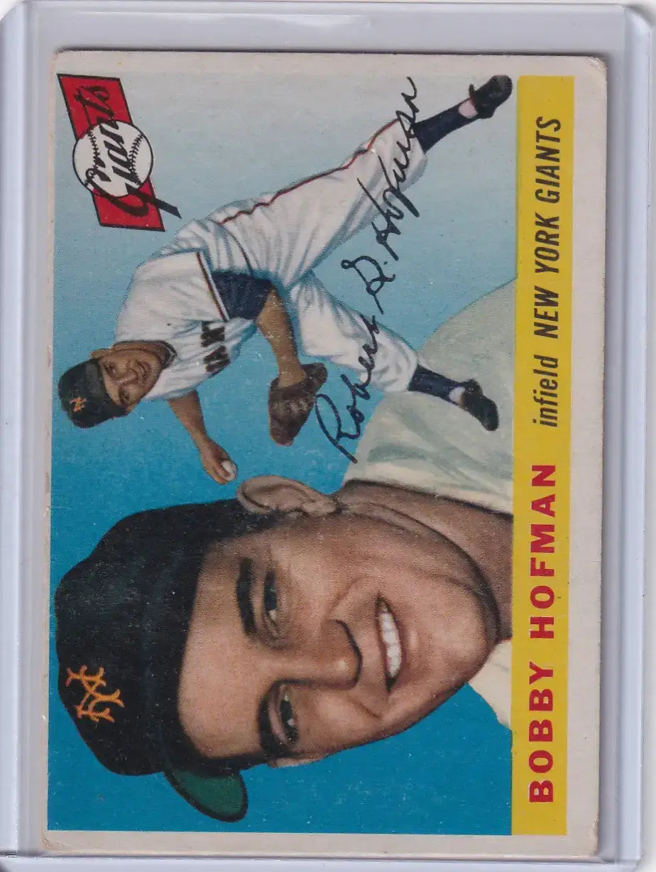 1955 Topps #17 Bobby Hofman - New York Giants - Baseball Card Single