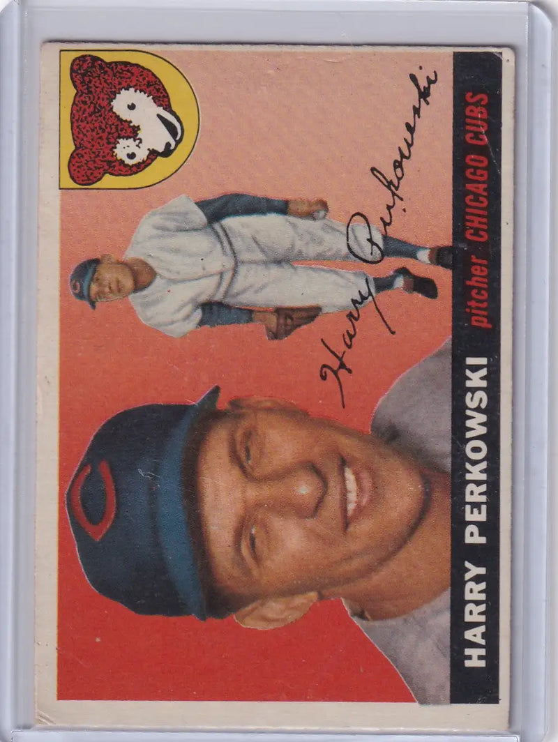 1955 Topps #184 Harry Perkowski - Chicago Cubs