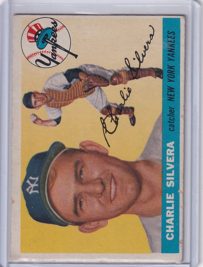 1955 Topps #188 Charlie Silvera - New York Yankees