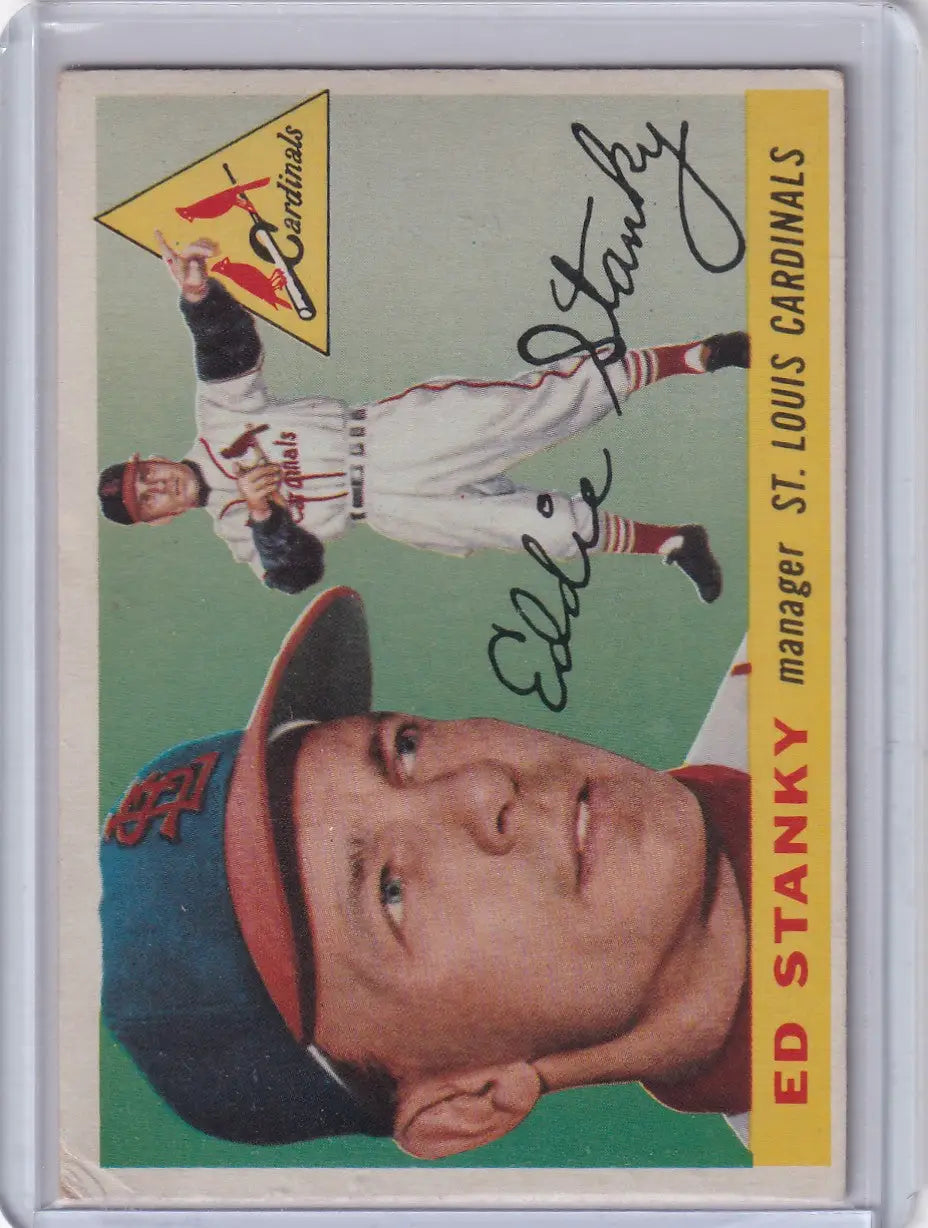 1955 Topps #191 Eddie Stanky - St. Louis Cardinals