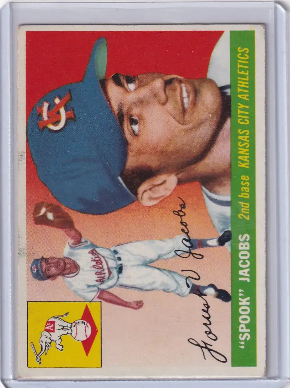 1955 Topps #61 Forrest Jacobs - Kansas City Athletics