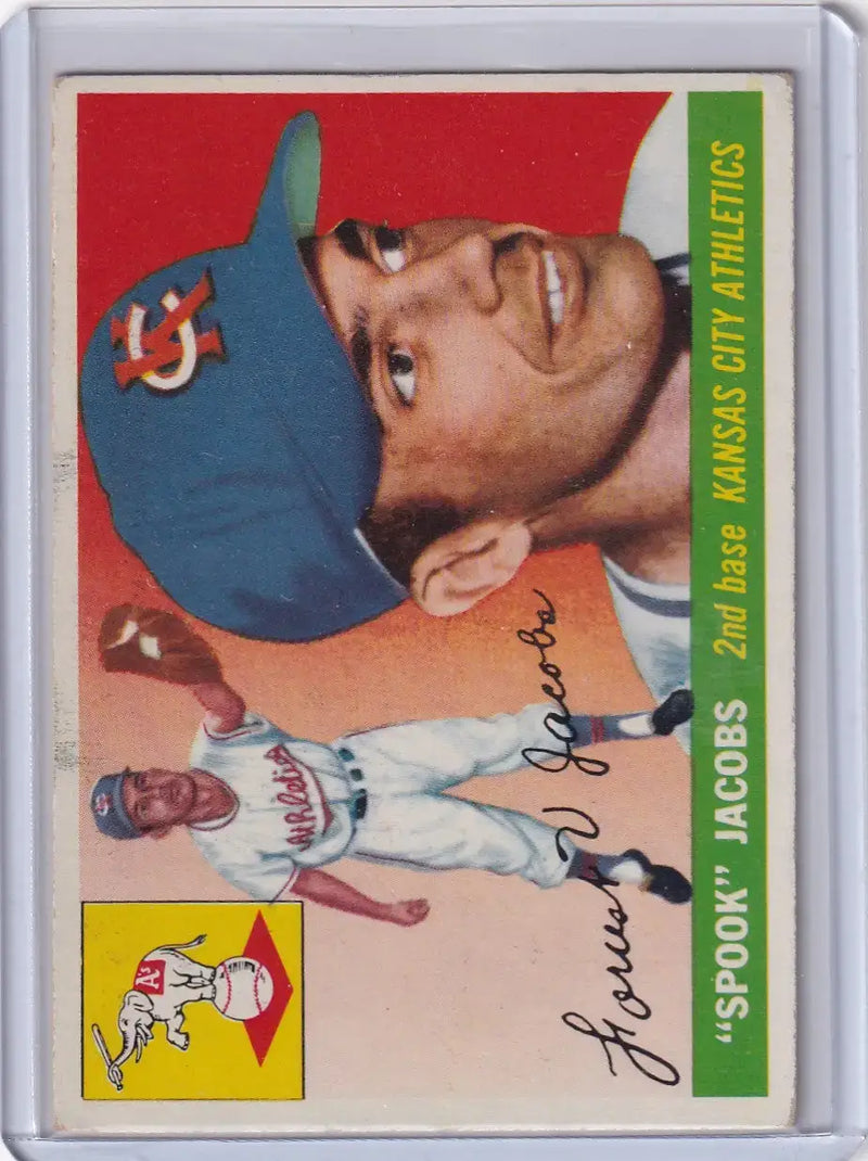 1955 Topps #61 Forrest Jacobs - Kansas City Athletics