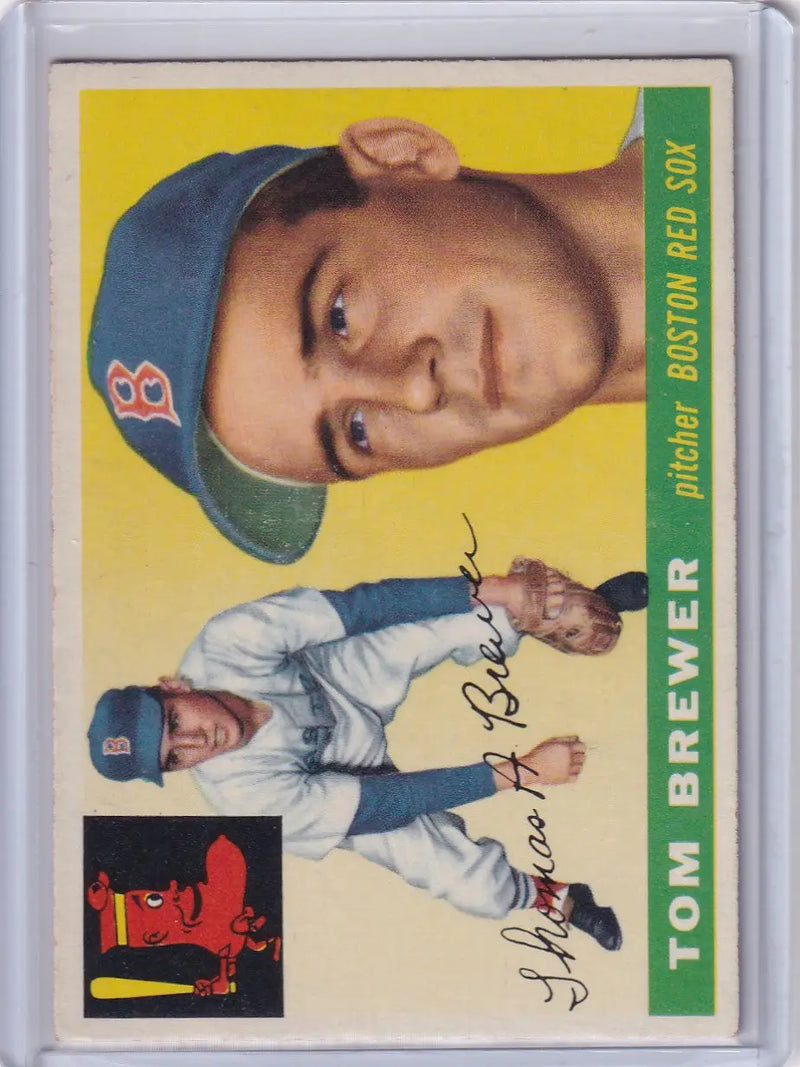 1955 Topps #83 Tom Brewer - Boston Red Sox