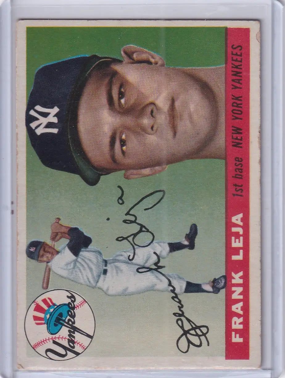 1955 Topps #99 Frank Leja - New York Yankees - Baseball Card Single