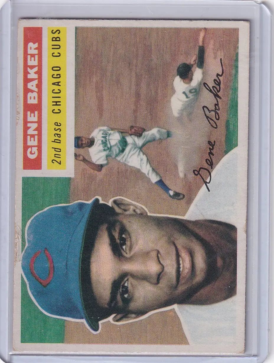 1956 Topps #142 Gene Baker - Chicago Cubs