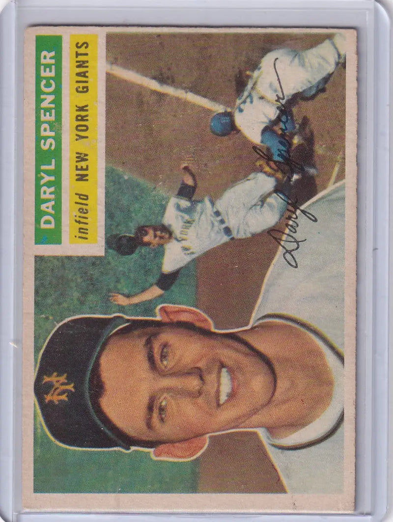 1956 Topps #277 Daryl Spencer - New York Giants