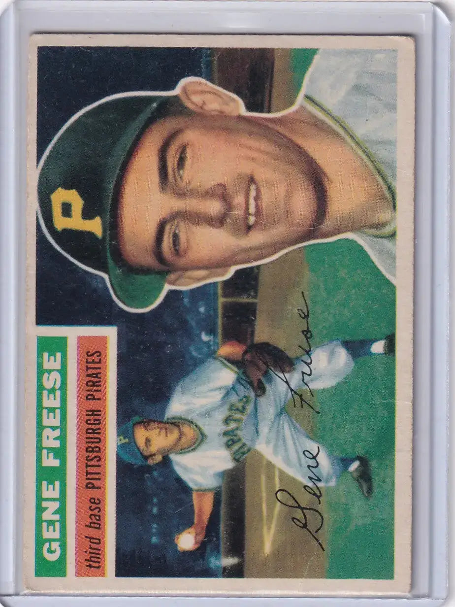1956 Topps #46 Gene Freese - Pittsburgh Pirates DP