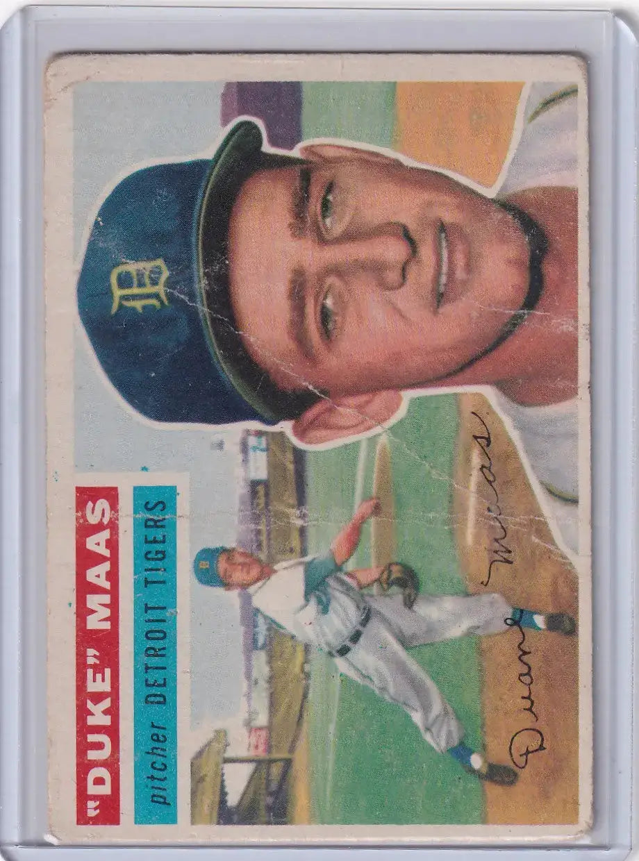 1956 Topps #57 Duke Maas - Detroit Tigers RC