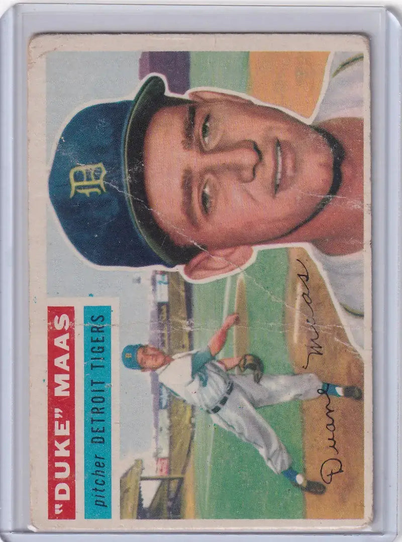 1956 Topps #57 Duke Maas - Detroit Tigers RC