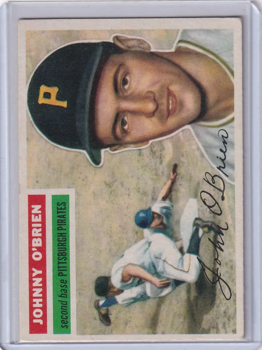 Vintage 1956 Topps #65 Johnny O’Brien - Pittsburgh Pirates baseball card collectible