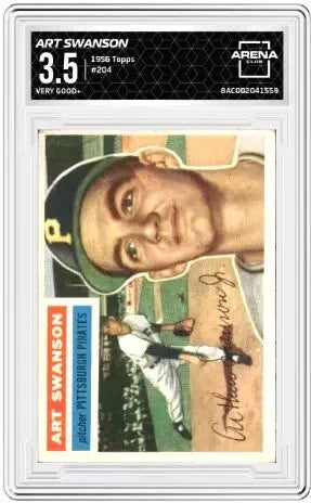 1956 Topps Art Swanson #204 Baseball Arena Club 3.5 - Baseball Card Single