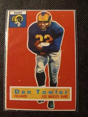 1956 Topps - Dan Towler #90. LA Rams. (*likely trimmed.) VG+ - EX - Football Card Single