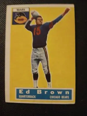 1956 Topps - Ed Brown #23. Chicago Bears. EX - Football Card Single