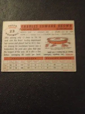 1956 Topps - Ed Brown #23. Chicago Bears. EX - Football Card Single