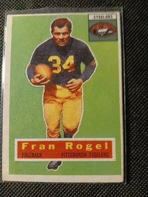 1956 Topps - Fran Rogel #15. Pittsburgh Steelers. EX - Football Card Single