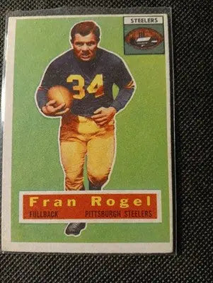 1956 Topps - Fran Rogel #15. Pittsburgh Steelers. EX - Football Card Single