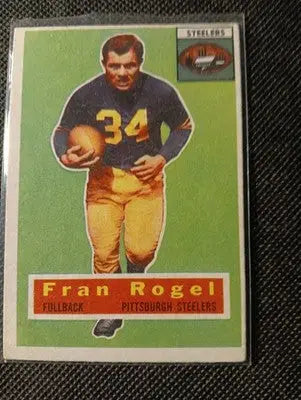1956 Topps - Fran Rogel #15. Pittsburgh Steelers. EX - Football Card Single