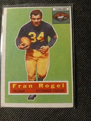 1956 Topps - Fran Rogel #15. Pittsburgh Steelers. EX - Football Card Single