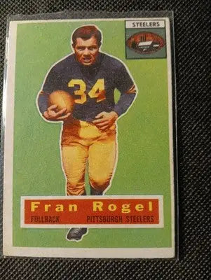 1956 Topps - Fran Rogel #15. Pittsburgh Steelers. EX - Football Card Single