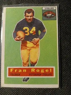 1956 Topps - Fran Rogel #15. Pittsburgh Steelers. EX - Football Card Single