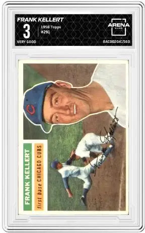 1956 Topps Frank Kellert #291 Baseball Arena Club 3 - Baseball Card Single