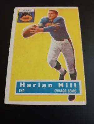 1956 Topps - Harlon Hill #59 (misspelled as ’Harlan’). Chicago Bears. EX - Football Card Single