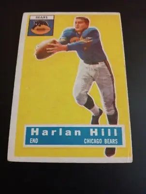 1956 Topps - Harlon Hill #59 (misspelled as ’Harlan’). Chicago Bears. EX - Football Card Single