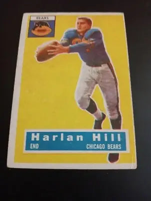 1956 Topps - Harlon Hill #59 (misspelled as ’Harlan’). Chicago Bears. EX - Football Card Single