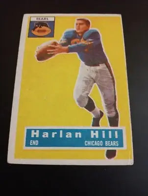 1956 Topps - Harlon Hill #59 (misspelled as ’Harlan’). Chicago Bears. EX - Football Card Single