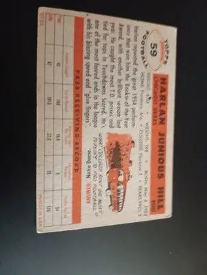 1956 Topps - Harlon Hill #59 (misspelled as ’Harlan’). Chicago Bears. EX - Football Card Single