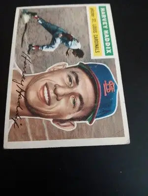 1956 Topps - Harvey Haddix #77 Gray Back. SL Cardinals. EX - Baseball Card Single