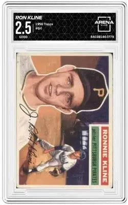Graded 1956 Topps Ron Kline #94 baseball card in product 1956 Topps Ron Kline Arena Club