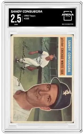 1956 Topps Sandy Consuegra #265 Baseball Arena Club 2.5 - Baseball Card Single