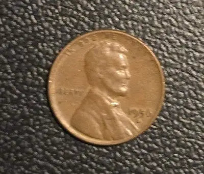1956 USA 1 Cent Coin - Very Fine Condition Raw Vintage Collectible - Coins & Currency