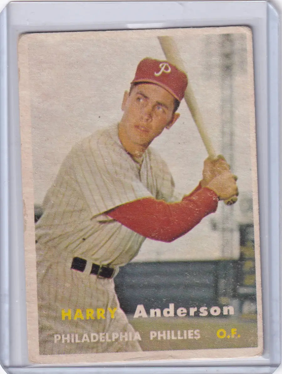 1957 Topps Baseball #404 Harry Anderson - Philadelphia Phillies RC