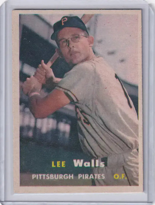 1957 Topps Baseball #52 Lee Walls - Pittsburgh Pirates - Baseball Card Single